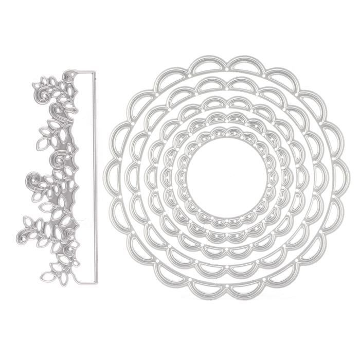 Matrice De Découpe En Cuir Forme Fleur - 25 Mm, Avec Base En Bois - Pour Créer Des Pendentifs, Porte-clés Ou Décorations - Loisir Créatif Facile - 12