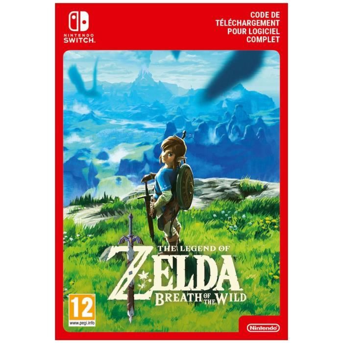 Jeu Switch Zelda Breath Of The Wild Occasion The Legend of Zelda: Breath of the Wild - Jeu Nintendo Switch - Code de Téléchargement à