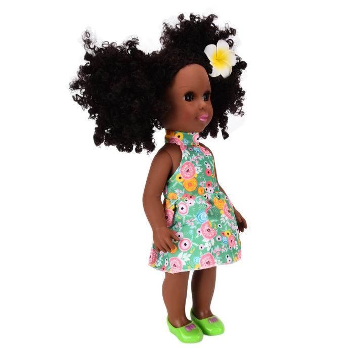 Fdit Poupee Bebe Fille Noire Noir Bebe Fille Poupee 14 Pouces Afro Americain Lavable Realiste Silicone Jouer Poupees Jouet Cdiscount Jeux Jouets