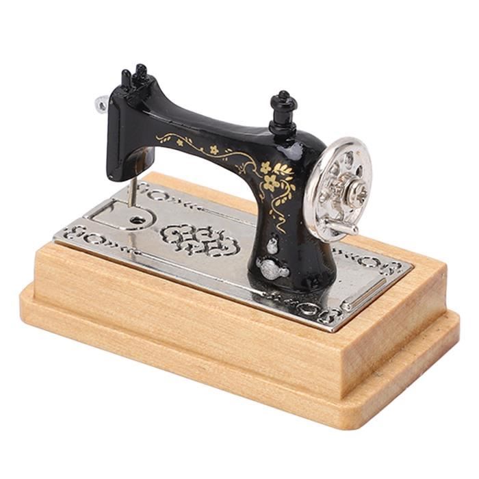 LES® Atyhao machine à coudre vintage miniature Machine à coudre Miniature de maison de poupée
