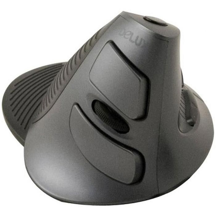 Souris verticale sans fil noire