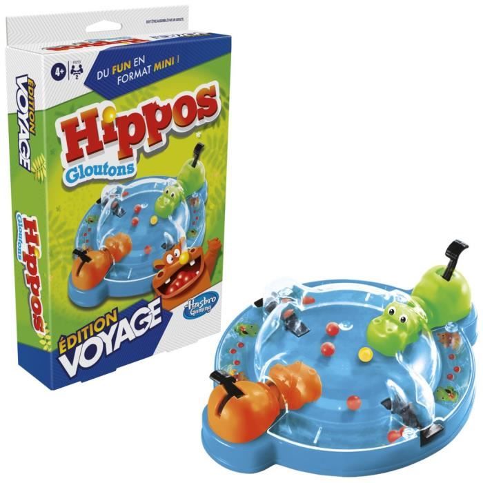 Hippos gloutons Voyage jeu de societe de voyage pour 2 joueurs des 4 ans Hasbro Gaming Cdiscount Jeux Jouets