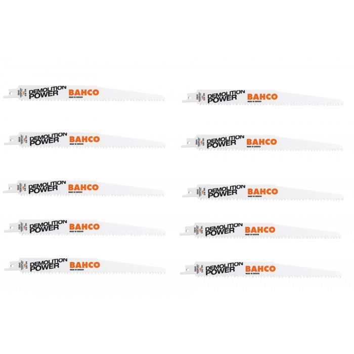 Bahco Lame de scie sabre Bimétal Bahco 3940-150-5/8-DSL spéciale démolition 