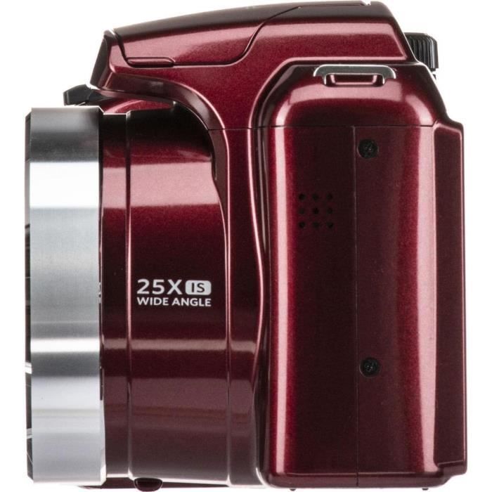 KODAK Pixpro AZ252 - Appareil Photo Bridge Numérique 16 Mpixels,Zoom optique 25X,Video HD 720p,Grand angle 24 mm,Stabilisateur op