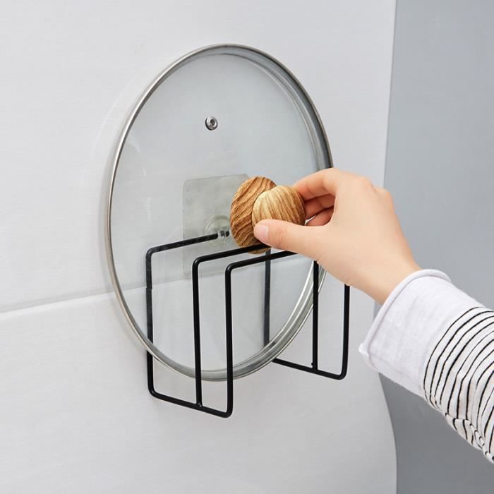 Couvercle De Casserole Mural Auto Adhésif T1, Support De Rangement