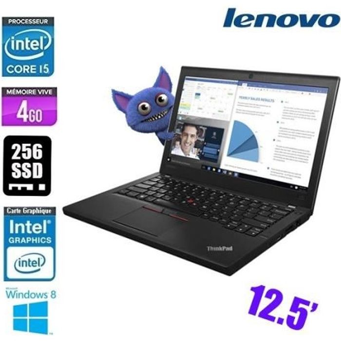 LENOVO THINKPAD X260 2.4GHZ CORE I5 GRADE C 125 - vue 2