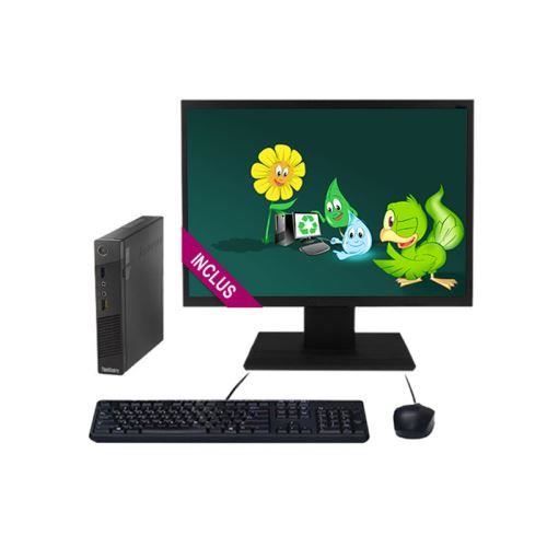Unité Central Ecran Lenovo ThinkCentre M73 Tiny Core i5 250 Go HDD 8 Go Ram Ecran - vue 2