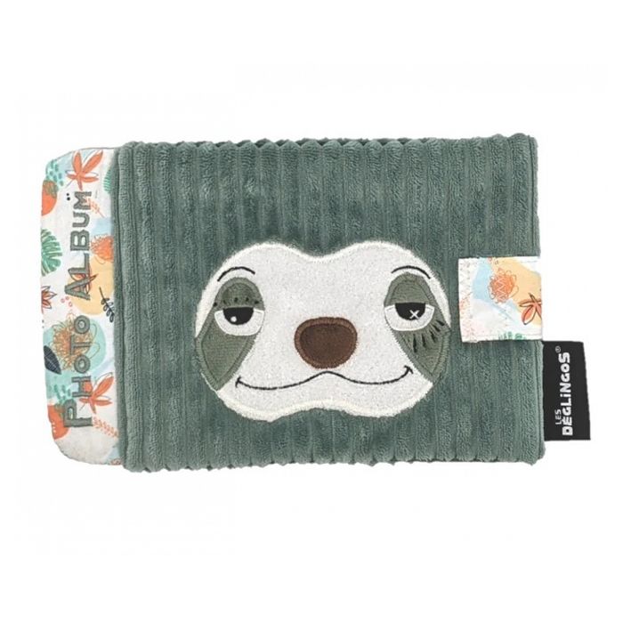 Déglingos Doudou Baby Chillos Le Paresseux - Velours Doux, 28cm - Idée Cadeau Naissance - Vert