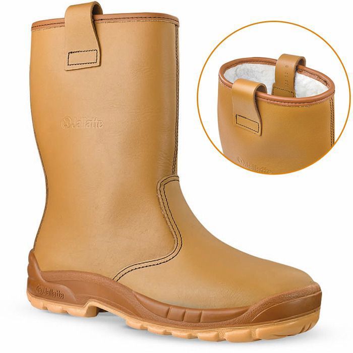 Jallatte Jalaska Bottes De Sécurité S3 SRC Cuir Pleine Fleur