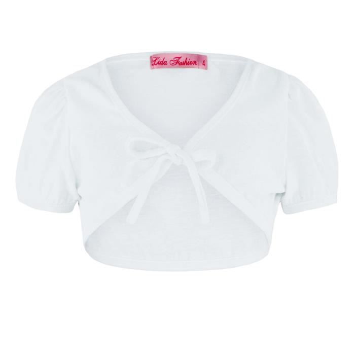 Bolero Gilet Court Pour Enfant Fille Froncea No Achat Vente Gilet Cardigan Soldes Sur Cdiscount Des Le 20 Janvier Cdiscount