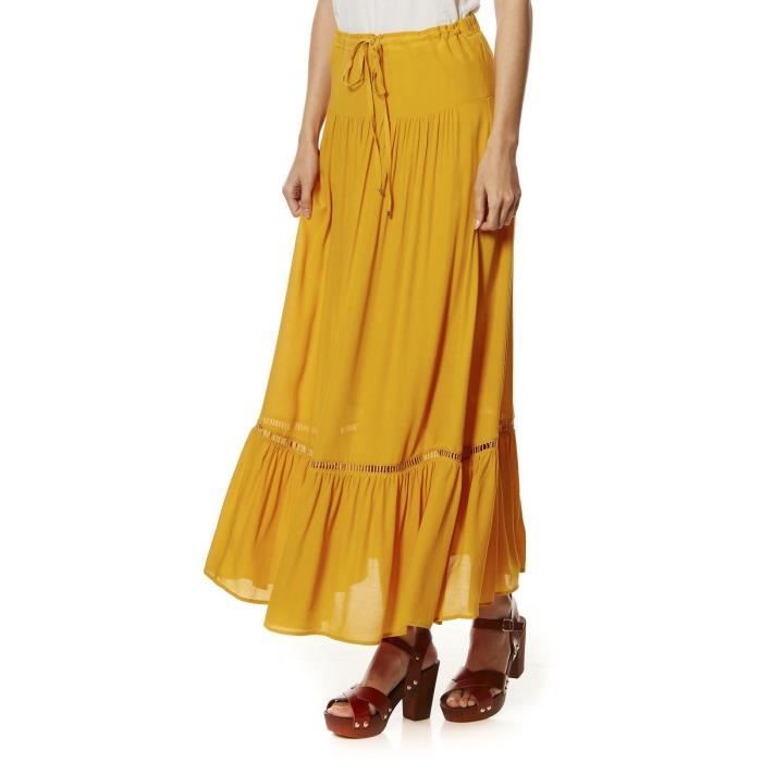 Mado Jupe Longue Moutarde Moutarde Achat Vente Jupe Soldes Sur Cdiscount Des Le 20 Janvier Cdiscount
