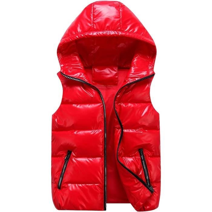 Gilet sans online manche femme rouge