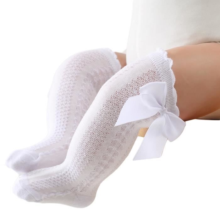 Lot De 6 Paires Chaussettes Hautes Filles Genou - Coton, Motifs Animaux Pour 3-12 Ans