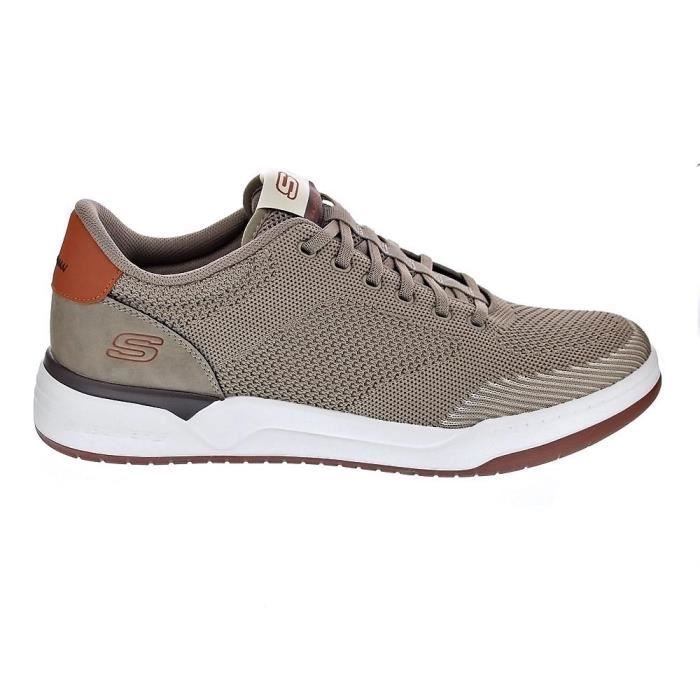 Skechers Chaussures Skechers Corliss Dorset - Homme - Beige - Lacets - Synthétique