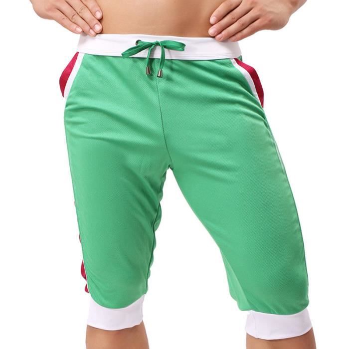 Short Homme Sport Court Grande Taille - Bermudas Casual Cordon Ajustable Poches Taille Élastique Fitness Plage
