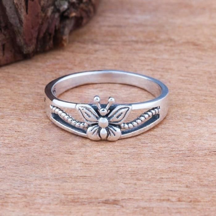 ANCIENNE BAGUE EN Argent Massif 925 Jonc Alliance Anneaux Créateur Tank Art Déco EUR 89,90 - FR