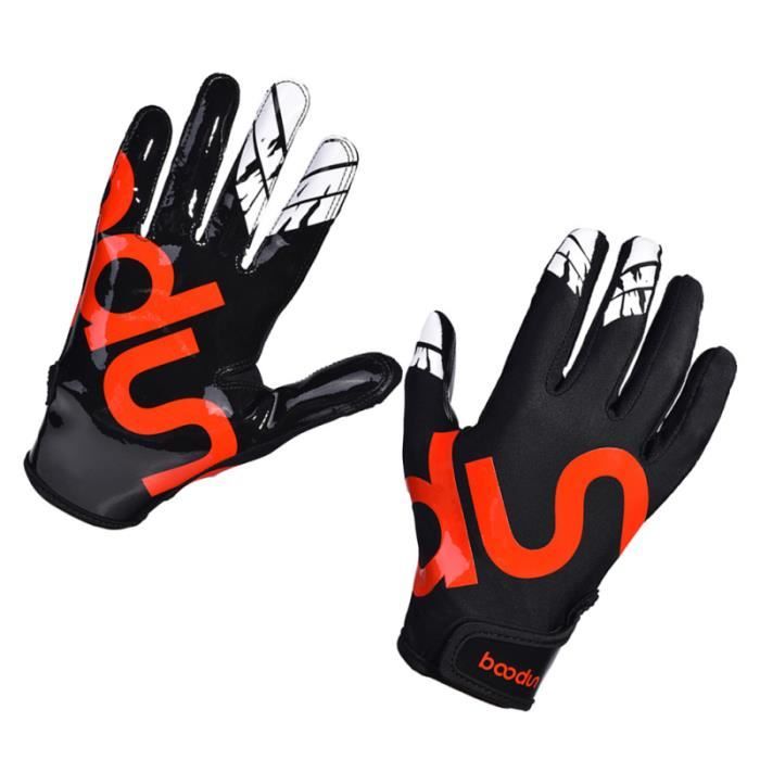 1 Pair of Breathable Baseball Glove Anti-slip Silicone Palm Batting Gloves Softb 