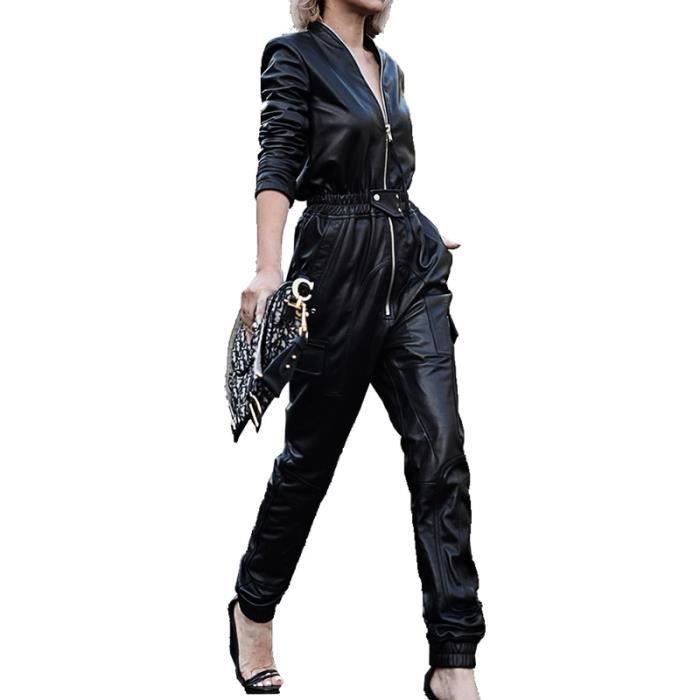 Tenue simili cuir clearance femme