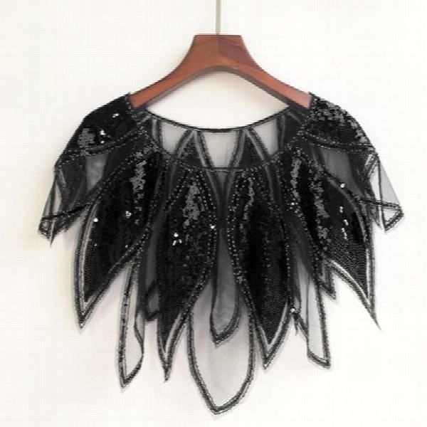 Châle à Paillettes Pour Femme - 142 X 68 Cm, Nylon Doux, Pour Soirée, Mariage, Festival