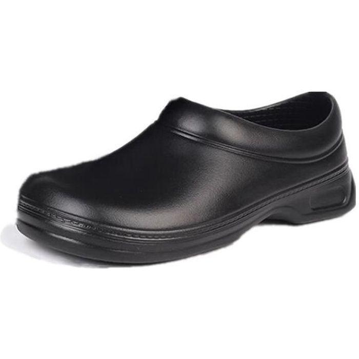 Chaussure de Cuisine Homme Antidérapante et Imperméable - Noir