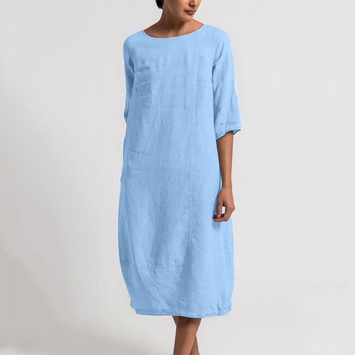 Robe LuLaRoe Femme Taille M - Manches Courtes, Coupe Oversize, Avec Poches !