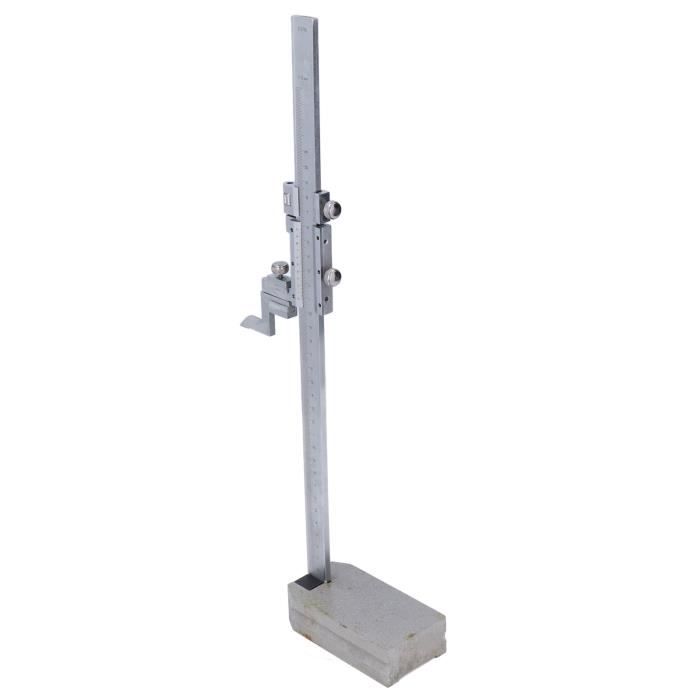 Jauge De Hauteur à Vernier Précision 0,02mm - Règle De Hauteur Curseur Fixe Acier Inoxydable 300mm