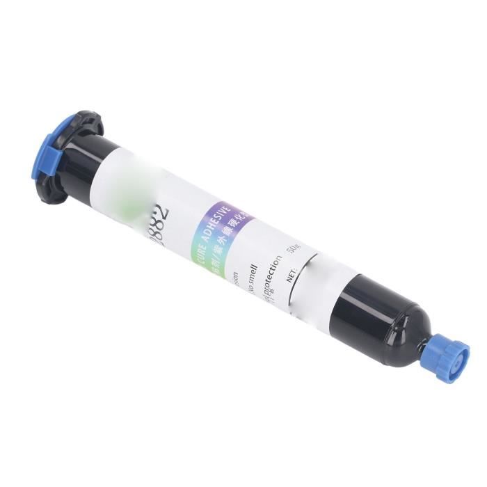 Colle UV Fischer - Durcit à La Lampe UV - Pour Verre, Plastique, Métal - 4 G