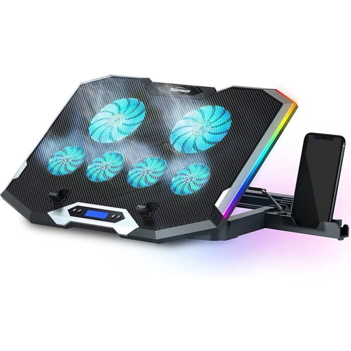 SPIRIT OF GAMER, Refroidisseur PC Portable 10 à 17, 6 Ventilateurs
