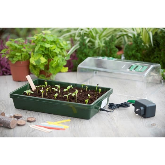 Kit de Germination 40 Godets Pour Semis Jardin Mini Serre Chauffantes