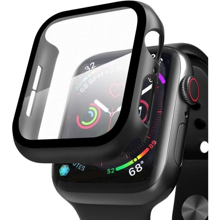 Compatible avec Apple Watch Series 3/2/1 Coque+Protection Écran, Ultra Slim  Etui et Screen Protector Écran Verre Trempé-[pour 38mm]