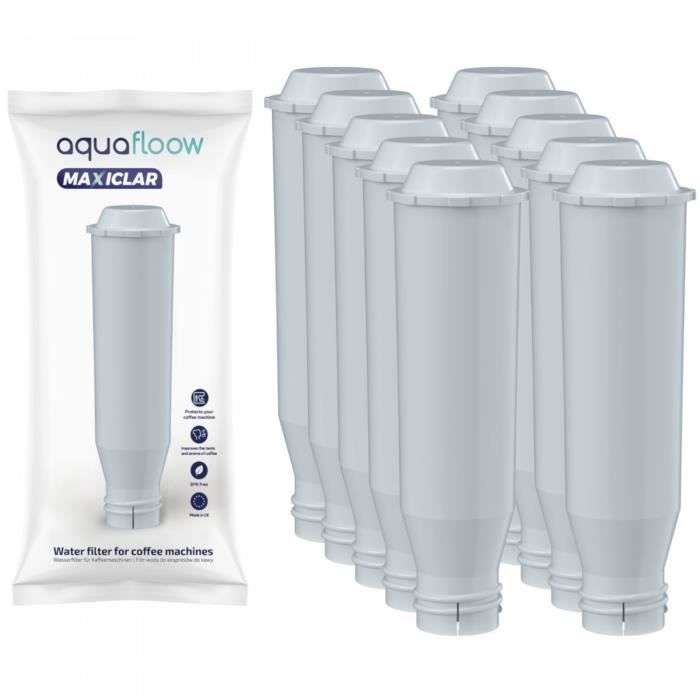 Aquafloow MaxiClar 10 pieces filtres pour la machine à café Krups, Nivona, Melitta, remplacement