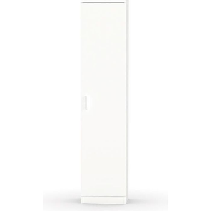 Armoire Placard Meuble De Rangement Coloris Blanc - Longueur 225 X Hauteur 210 X Profondeur 58 Cm Pegane