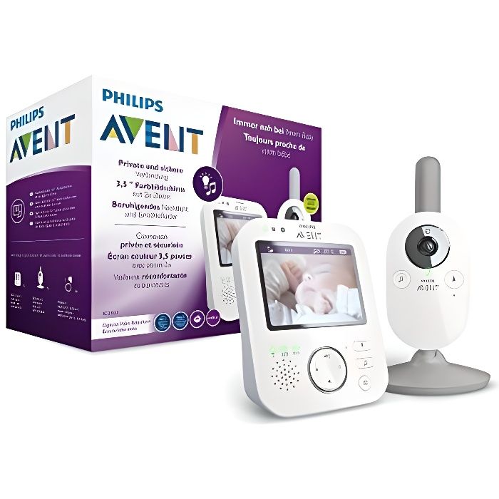 TIUIHU Support Babyphone Philips Avent SCD843/26, SCD833/26, SCD630/26 - Réglable Sans Perçage
