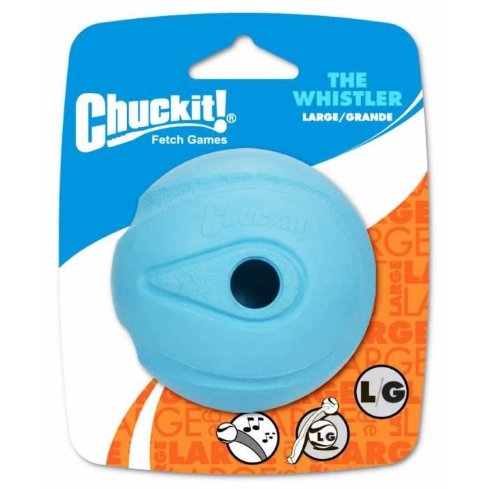Meilleurs prix pour CHUCKIT! The whistler 1-PK - Balle qui siffle L en caoutchouc Ø 7,5cm - Pour chien