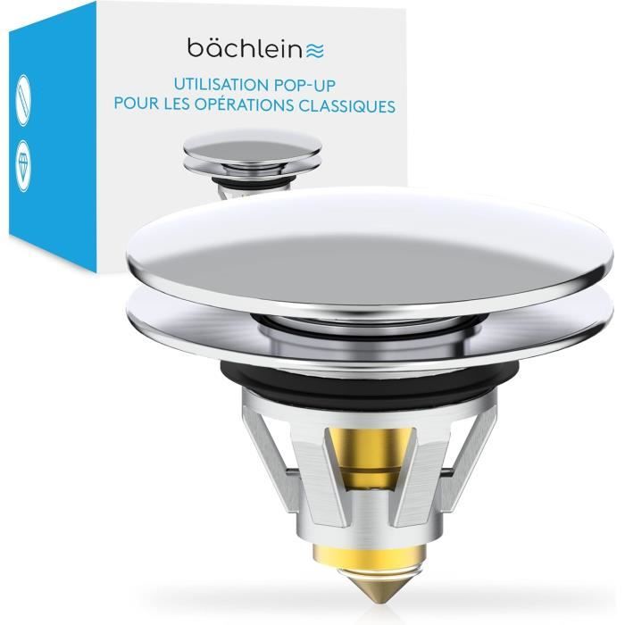 Bouchon Évier Pop-Up 40mm Universel - Rechange Lavabo Cuisine/Salle De Bain - Chromé