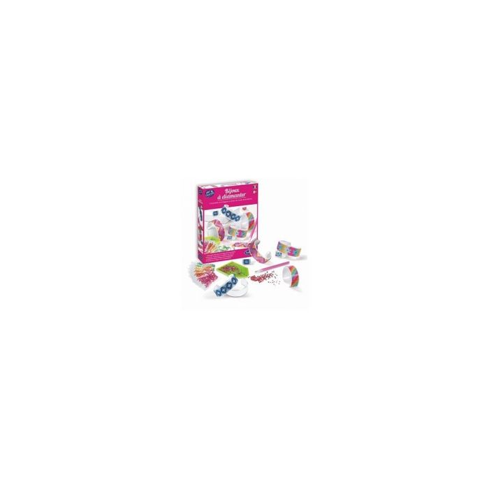 Kit créatif bijoux à diamanter - SENTOSPHERE - Bijoux à Diamanter - Bracelets à créer - Strass multicolores