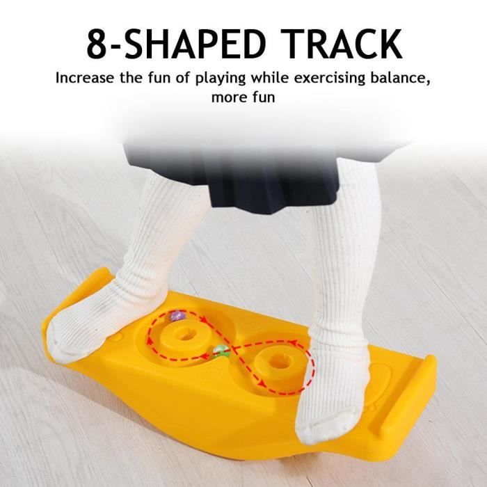 Planche D'Équilibre Pour Enfants Dès 3 Ans - Trottinette Sensorielle Avec Poignées Et Roues 360° Silencieuses, Idéal Pour Le Développement Et Le Jeu Actif