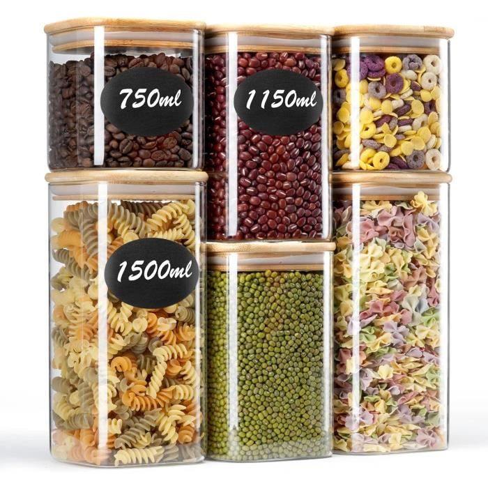 Grand Pot/bocal En Verre Octime Luminarc – Avec Couvercle – Hauteur 24,5 Cm