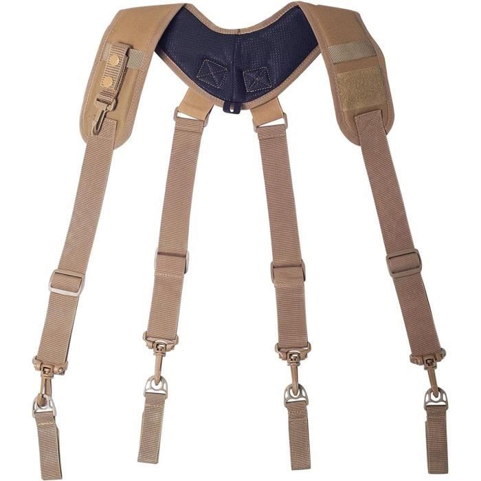XUELUMEI Bretelles Suspender 125 Cm Hommes Jarretelles X-Type 4 Clip