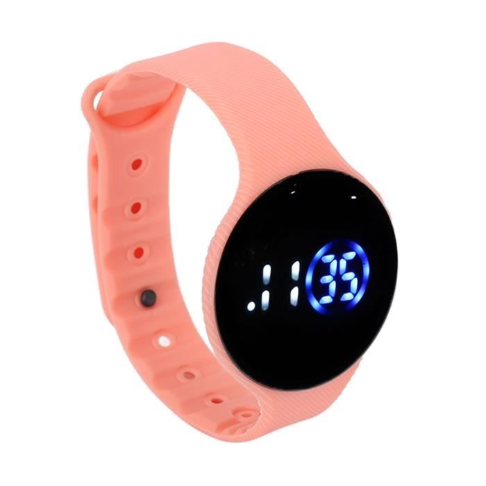 Montre Connectée étanche Pour Enfants – Silicone Confortable – Style Numérique Sportif
