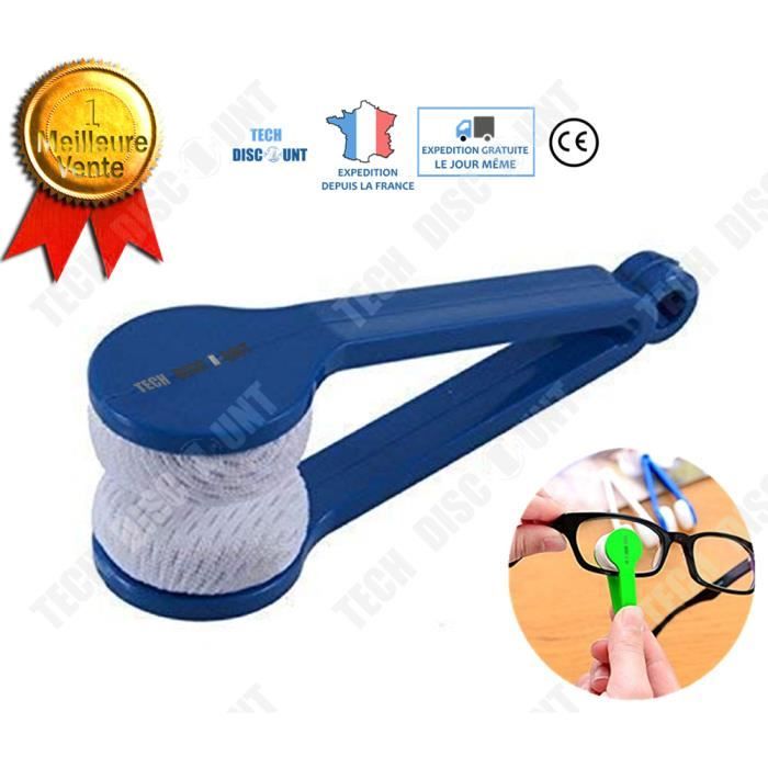 TD® brosse nettoyante lunettes lingette multifonction microfibre de vu verres nettoyage hygiene proprete portable efficace pas cher