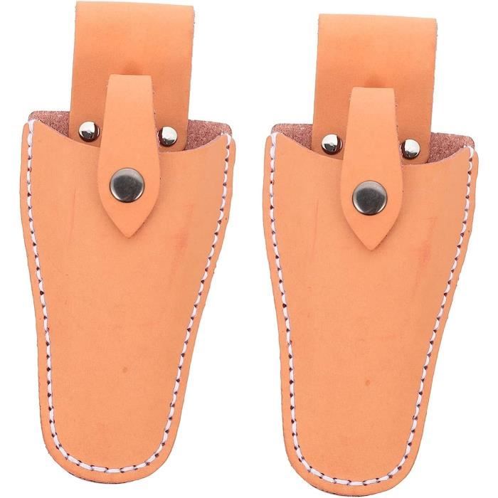 TEOZBLU - Étui Cuir Pour Sécateur - Protection Outils Jardin - Porte-outils Ceinture