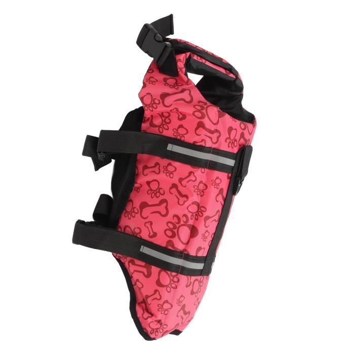 Comparer les prix de VGEBY gilet de sécurité pour chien Gilet de sauvetage animalerie blouson Rose Rouge M (Poids recommandé 3 à 65 kg/66 à 143 lb)