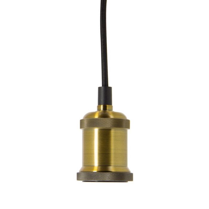 Suspension à douille dorée style vintage culot E27 Suspension à douille dorée style vintage culot E27