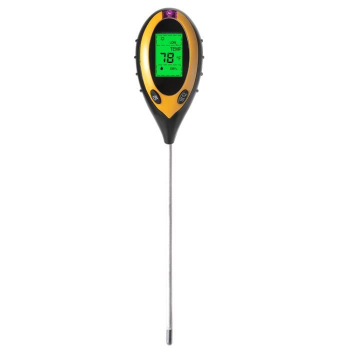 Testeur de Sol 4 en 1 XCSOURCE - Mesure l'humidité, l'intensité lumineuse, la valeur pH et la température du sol