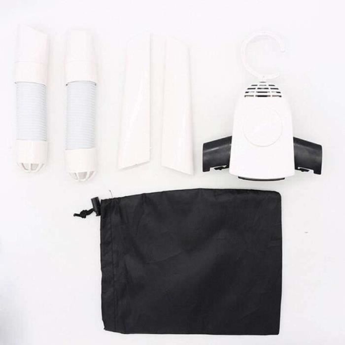 Sèche-linge Portable 600 W Pompe à Chaleur - Minuterie 1-8h, 2 Modes, Pliable - Classe A, Pour Appartement Et Voyage
