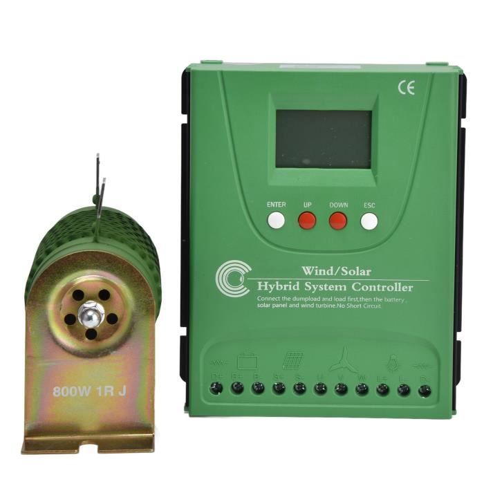 Contrôleur Hybride Solaire/éolien MPPT - 6000-8000W, DC12V/24V/48V, écran LCD, Pour Batteries Plomb/GEL