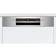 Lave-vaisselle intégrable BOSCH SMI4HTS31E SER4 - 12 couverts - Induction - L60cm - Home Connect - 46dB - Bandeau inox-1