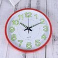 12 Pouces Décoratif Haute Précision Silencieux Horloge murale Lumineux Vert Matériaux pour horloge - pendule horloge - reveil-1