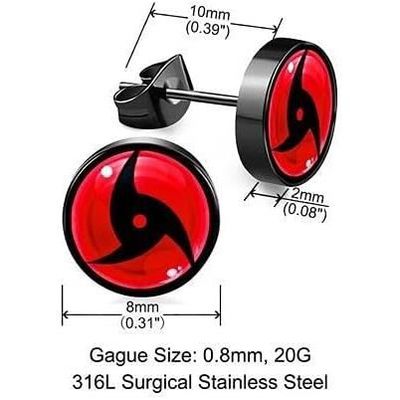 Sharingan earrings hot sale